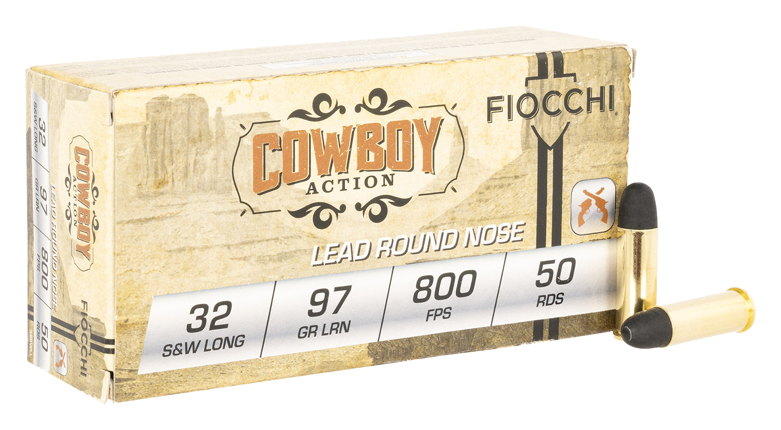Fiocchi Shooting Dynamics .32 S&W 97 Grain Lead RN Handgun Ammo | Cabela's